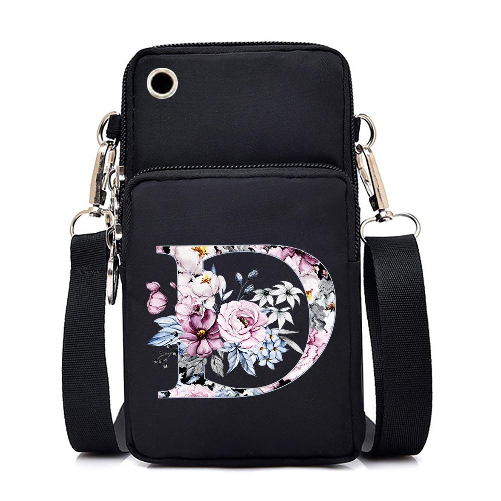 Printed casual portable messenger bag new shoulder bag multi-function fashion mobile phone bag