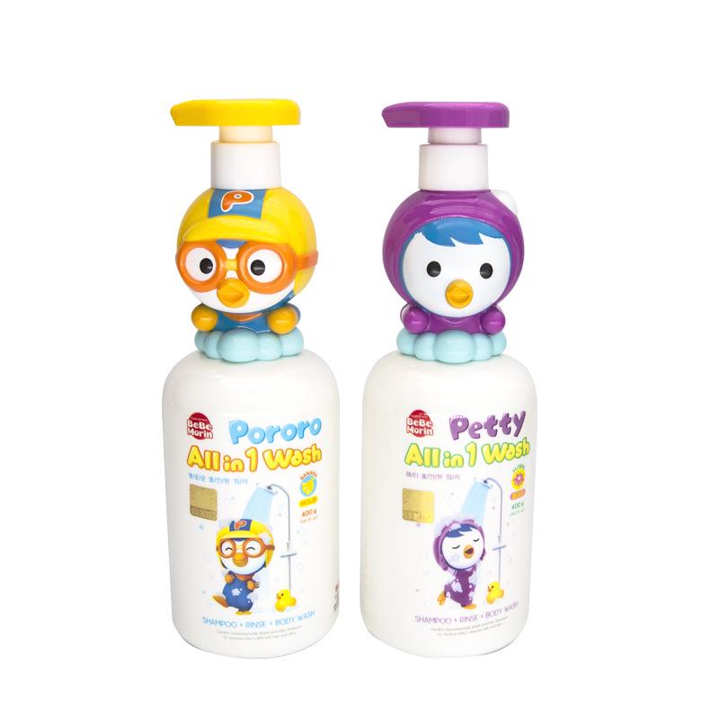 Korean Pororo Kids 3-in-1 Body Wash, Shampoo & Conditioner - 400g