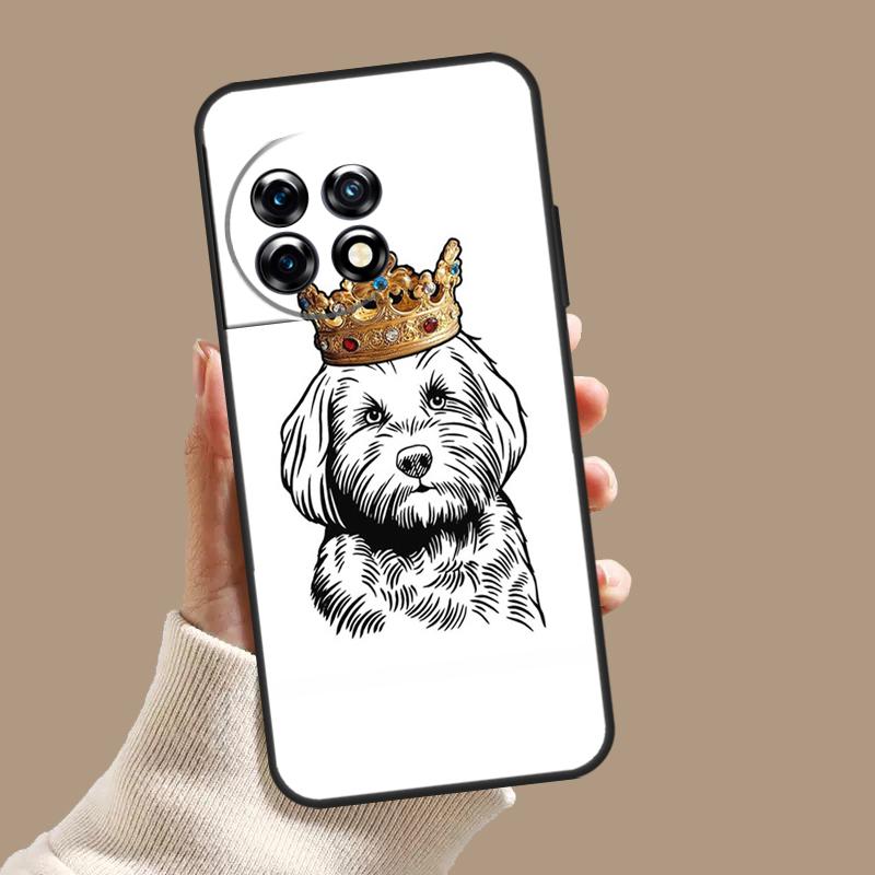 Cartoon Cavoodle Cavapoo Case For OnePlus 10T 8T 9R 10R 12R OnePlus 12 11 9 10 Pro Nord 2 CE 3 Lite N10 N20 N30 Cover