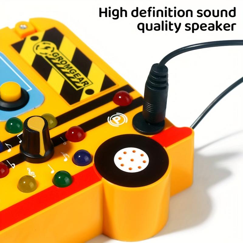 Non-Toxic Interactive School Bus Learning Toy With Lights Switches And Realistic Engine Sounds Sensory Play For Children 18 Months And Up