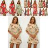 Stylish Womens Mini Ladies Dress Floral Print Ruffle V Summer Beach Sundress For Every Occasion