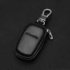 Custom 3D Logo Car Key Case Cover Shell Holder Leather Zipper Bag KeyChain Case Bag Wallets for All Car Accessories