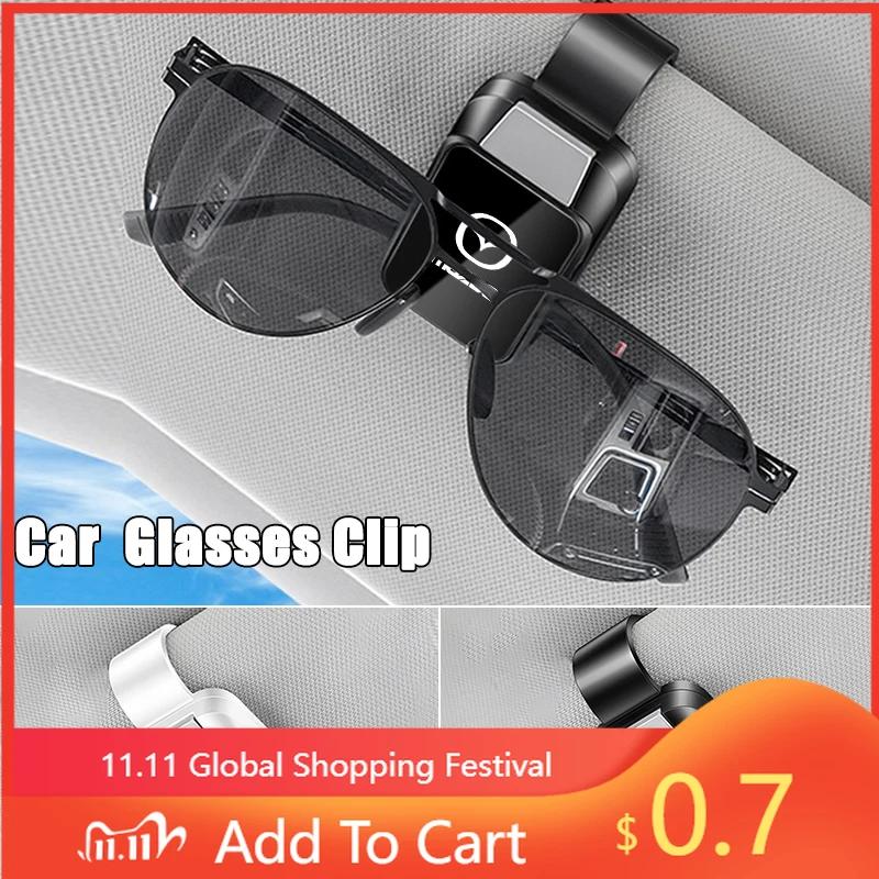 2025 Hot Car Sun Visor Glasses Clip Eyeglasses Storage Holder For Mazda 3 6 5 Atenza CX3 CX5 MX5 CX7 Axela CX30 CX90 CX60 CX50 A