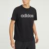 adidas neo Athleisure Casual Sports Breathable Alphabet Logo Solid Color Round Neck Short Sleeve Black Men's HD7066