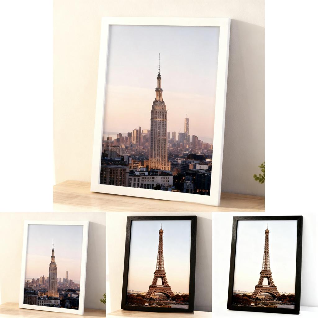 Thin Picture Photo Frames Creative Large Wall Frame For Bedroom Display