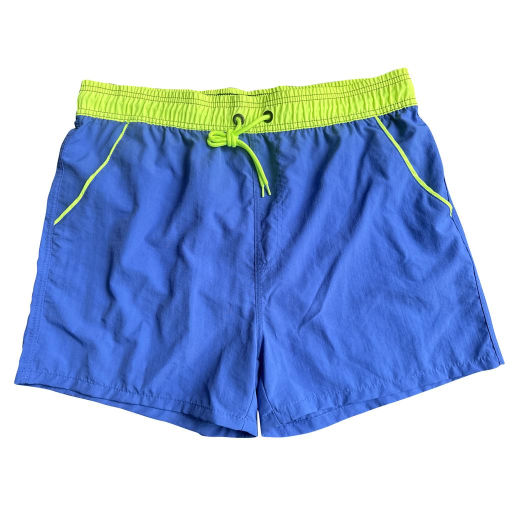 Men's Beachwear, Surfing Pants, Back Pocket Zipper, Solid Color, 3-pants, Quick Drying, Waterproof, Swimming Trunks