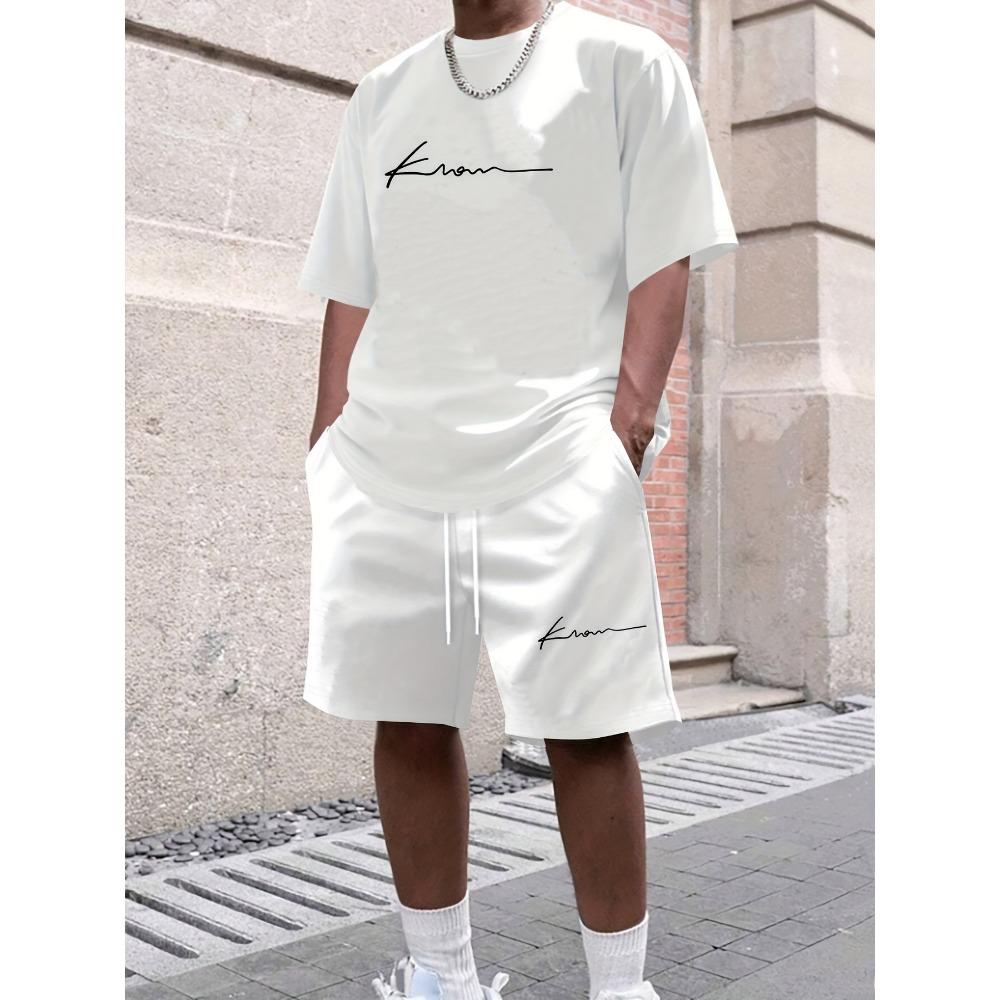 Men's Suit, Short Sleeved T-shirt, and Shorts