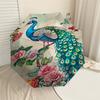 1PC Peacock Flowers Automatic Open/Close Umbrella with Windproof, 8-Rib Sturdy Canopy, Durable Ribs, Fashionable Design,1297a