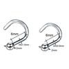 1 Stück G23 Titan Kristall Nasenstecker Piercing 18G 20G Nasenschraube Nazir Piercing Nasenflügel Ohrring Nasenring CZ Körperschmuck