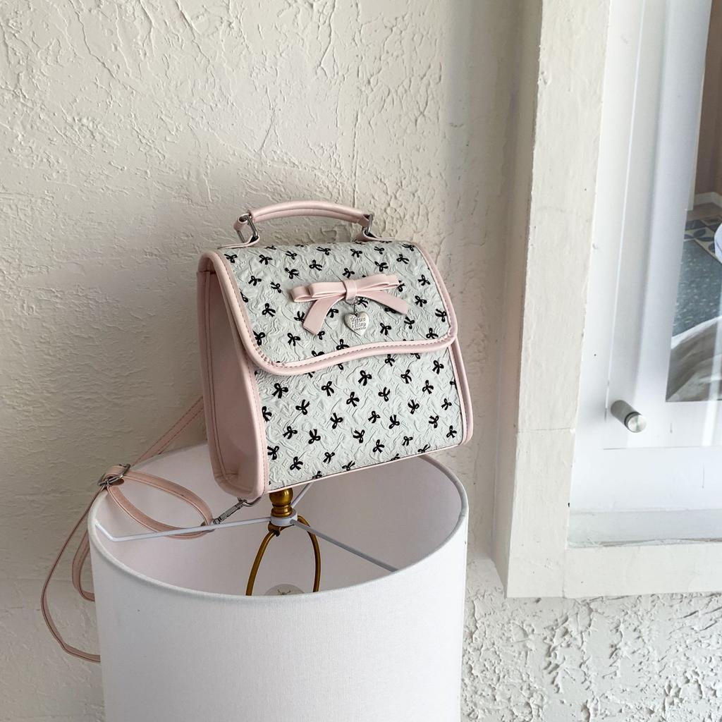 Small Backpack Women's 2025 New Backpack Fashion Niche Bow Schoolbag College Student Handbag