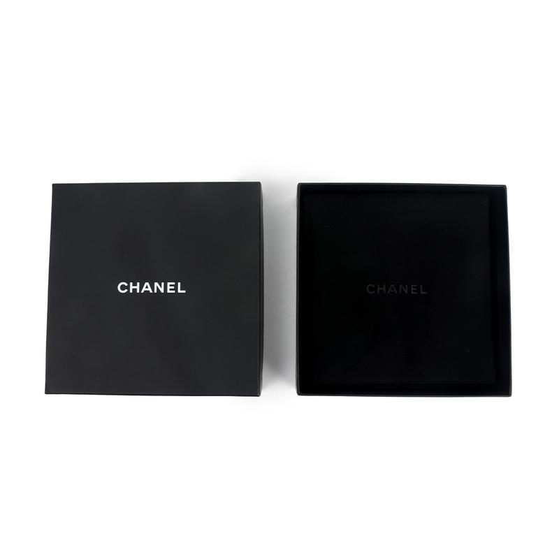 CHANEL Leather Chain Short Necklace Choker Clavicle Chain Women's Model