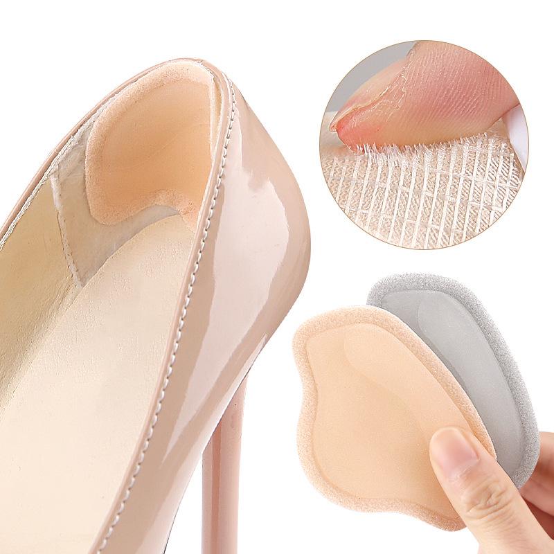 Cushioned Heel Stickers: Soft, Anti-Slip, Self-Adhesive, Cuttable, Skin-Like, Size-Adjusting Pads for High Heels