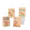 StoBag Capybara Cartoon Kraft Gift Wrapping Bags for Sweets Reusable Cute Kids Birthday Party Favor Tote Animal Theme Packaging