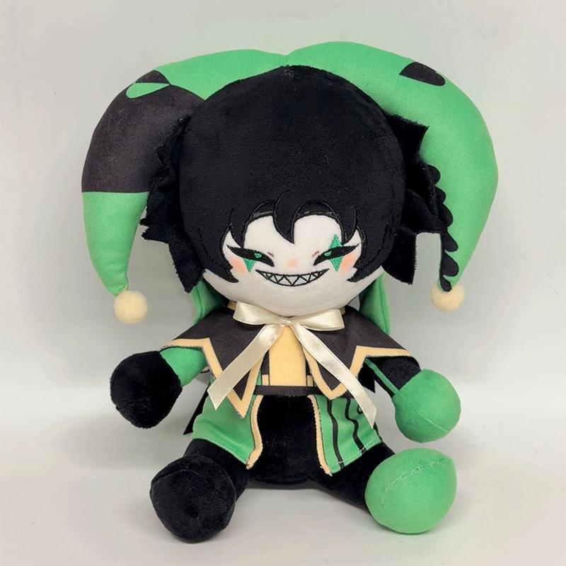 27cm The Freak Pierrotthe Harlequin Circus Plush Cartoon Pierrot Plushie Anime Peripherals Stuffed Pillow for Kid Gifts