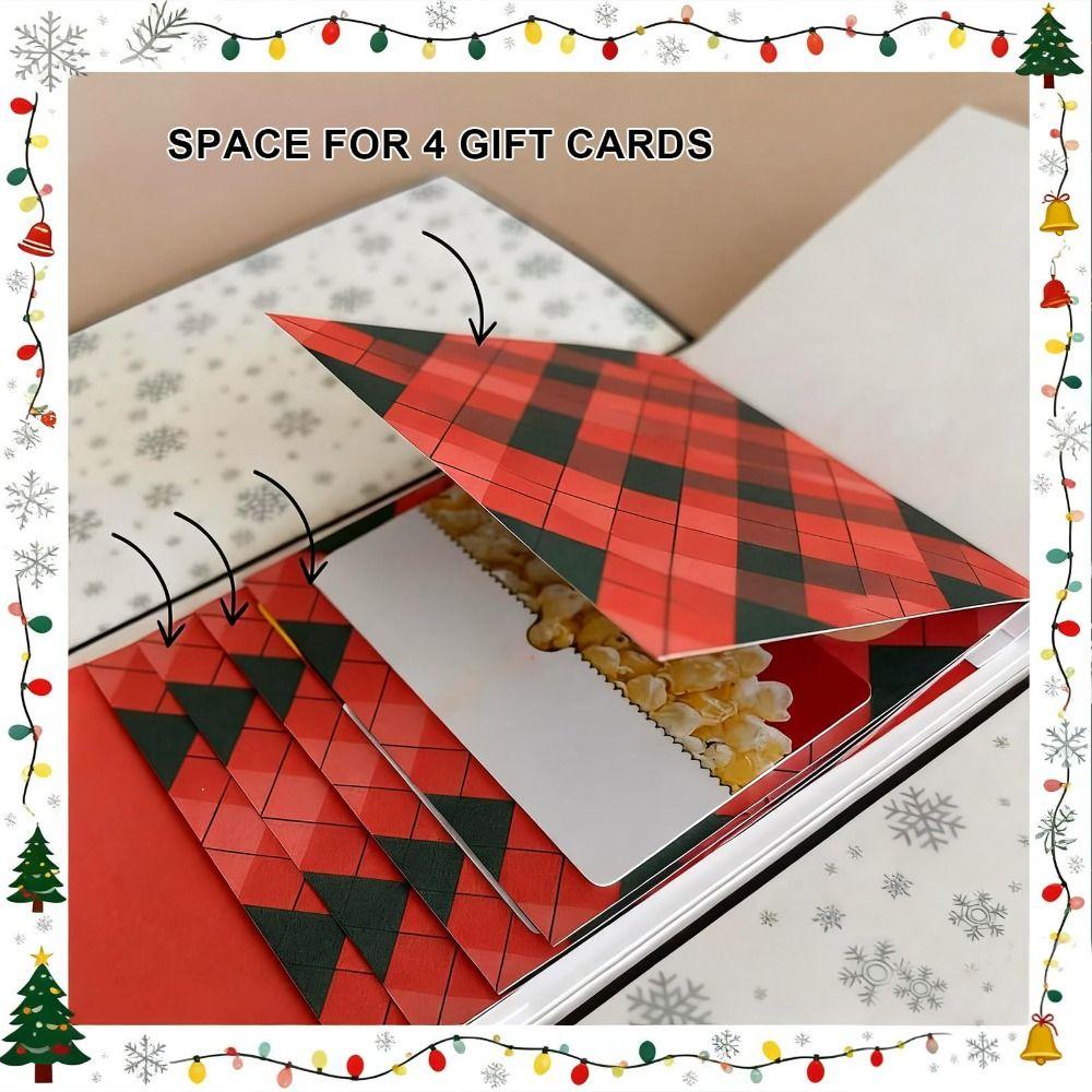 Waterfall Surprise Cards with Envelope Handmade Merry Xmas Gift Card Book