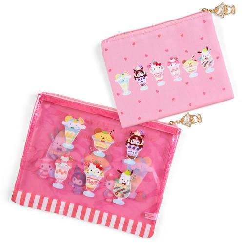 Sanrio Sanrio Characters Flat Pouch Set of 2 (Sanrio Parfait) 253774