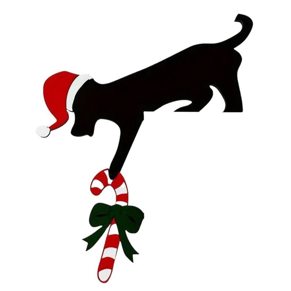 Funny Door Toppers Decor Cat/Dog Shaped Christmas Decoration  Holiday Ambiance