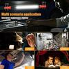 LED Magnetic Work Light Rechargeable Underhood Work Lamp with Hooks & Rotating Magnetic Base For Car Repairing Emergency