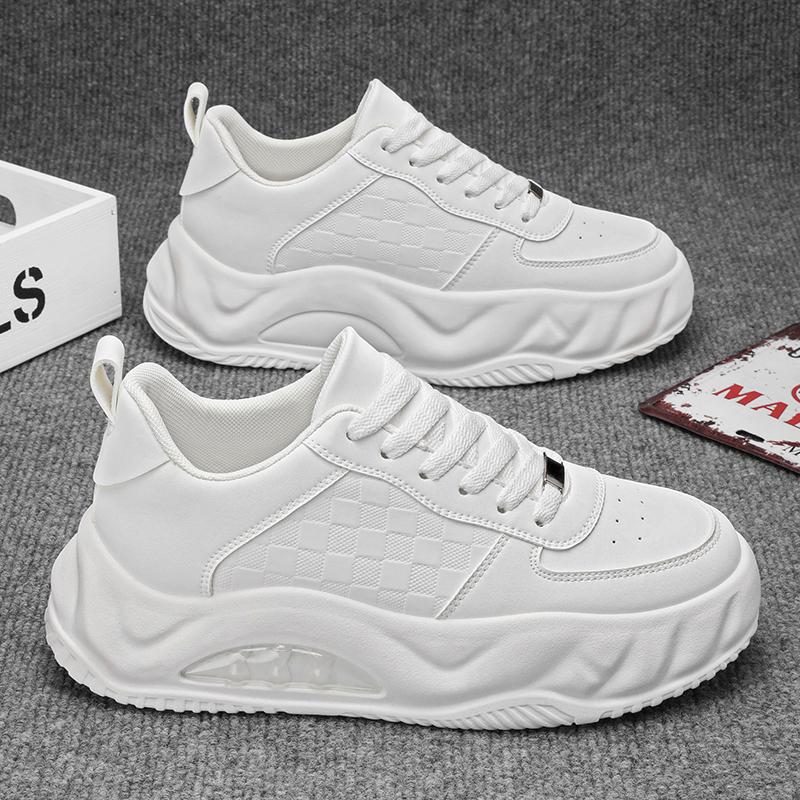 

Мужская мода, повседневная низкая обувь для скейтбординга, удобные кроссовки для мальчиков, студенты, трендовая мягкая подошва, классическая дышащая нескользящая спортивная обувь 44 белый