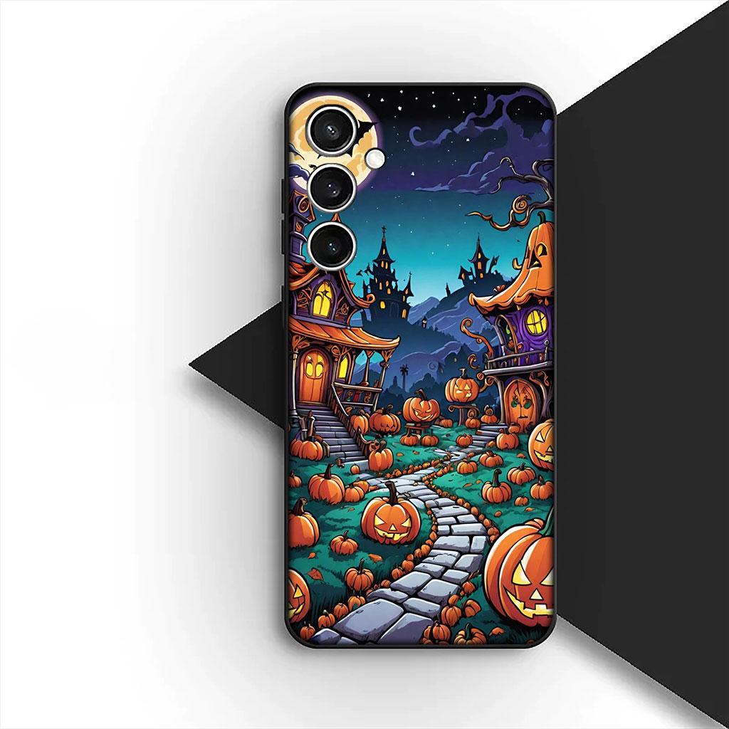 Little Ghost With H-Halloweens Pumpkin Phone Cover for Xiaomi Poco C75 C65 C71 C85 X7 X6 M7 F7 F8 Ultra F6 Pro Soft Case