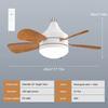 Ceiling Fan Light with Remote Socket Ceiling Fan Timing Wireless Fan 3 Gear Wind Speed 5 Blades for Living Room Bedroom