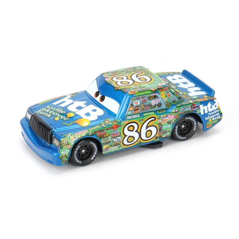 Cars Toy Christmas McQueen ROUTE 66 McQueen Chick Hicks Racing Car 1:55 Diecast Alloy Car Model Boy's Christmas Gift