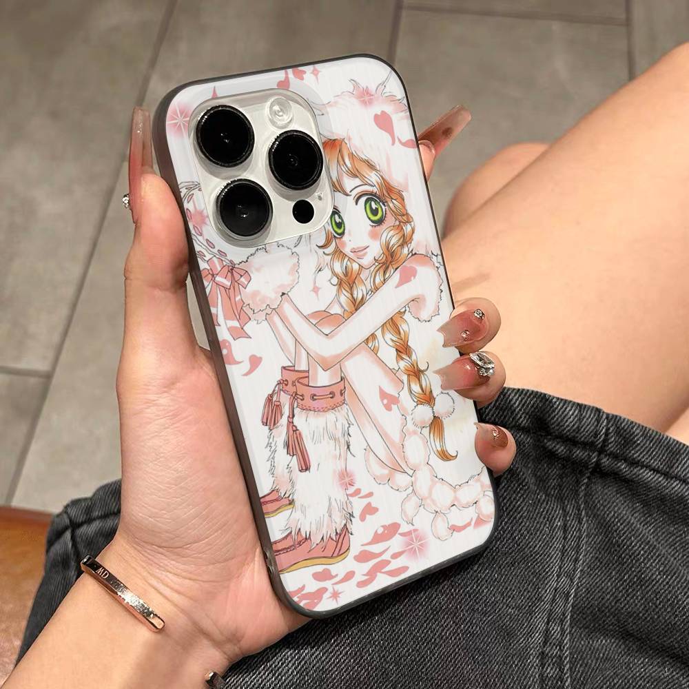 Anime Sugar Sugar Rune Phone Case For IPhone 17 16 15 14 13 12 11 Pro Max Plus Pro Stripe Soft Cover