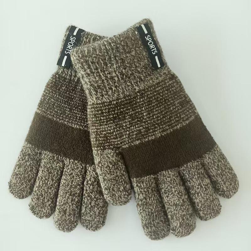 3-8 Years /oldKnitted Thicken Kids Gloves Winter Keep Warm Children Baby Plush Furry Full Finger Mittens Soft Gloves