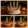 Green Soccer Football Number Candles 0-9 Diy Birthday Cake Toppers Celebration Party Cake Decorations For Kids Soccer Fans