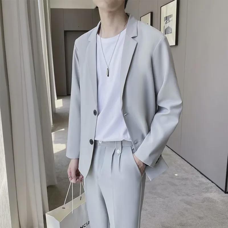 Men's Korean Style Casual and Trendy Single-Sleeve Jackets