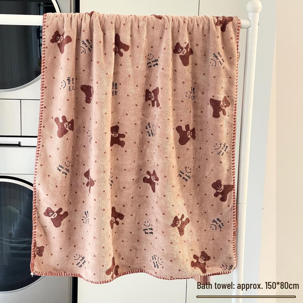 2025 Women's Quick-Dry Absorbent Bath Towel Set: Includes Hair Drying Cap and Wearable Wrap for Home Use