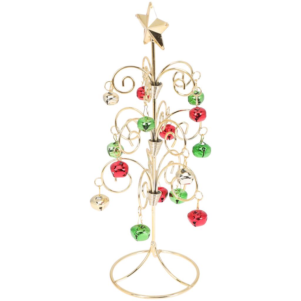 Mini Christmas Tree Desktop Iron Xmas Tree Small Size Christmas Table Decoration For Home Office Party Adornment