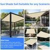 Wodoodporny Markiza 95% Blokada UV Żagiel Przeciwsłoneczny Ogrodowy Parawan Prywatności Na Samochód Płócienna Pergola Pokrycie Daszek Osłona Przeciwsłoneczna Żagiel Przeciwsłoneczny