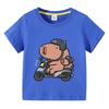 Capybara Kids Tshirt Children animal Tees Cartoons Clothes Kid Girl Boy Cute Capybaras Lovely T Shirt Baby Casual Top Clothes