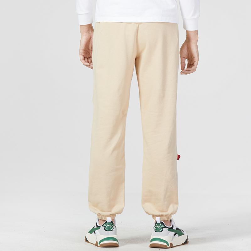 PUMA Loose Solid Color Mid-Waist Jogger Knit Pants Men Bottoms Khaki 677378-67