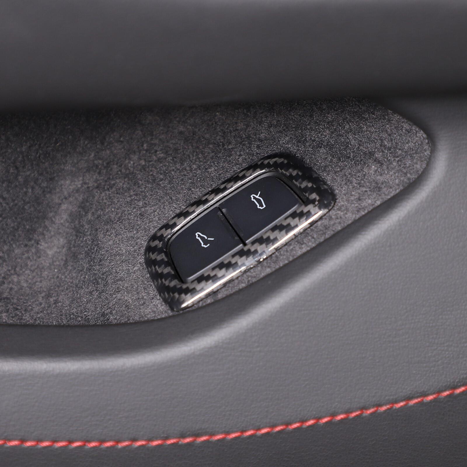 Real Carbon Fiber Trunk Switch Button Frame Trim Cover For Corvette C8 -2025