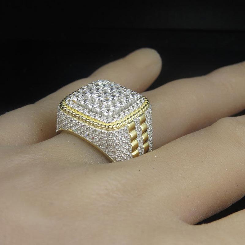 14K Gold Ring for men Natural 2 Carat Diamond with Diamond Jewelry Anillos De Bizuteria Anillos Mujer Gemstone Rings Box