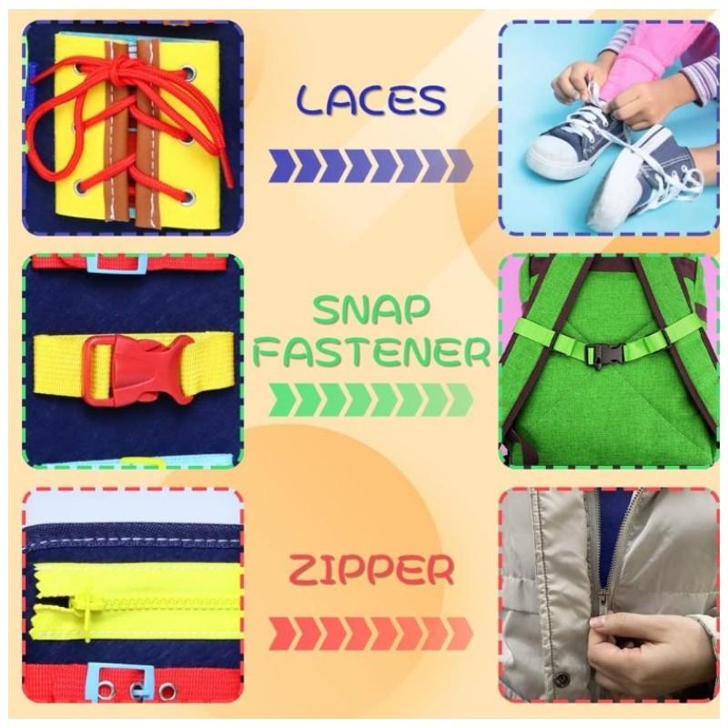 Felt Organizer Educational Mat Closed Folder For Children Toy