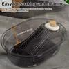 Washboard Basin Non-Slip Transparent Design Large Washing Basin with Washboard Heavy Duty Bathroom