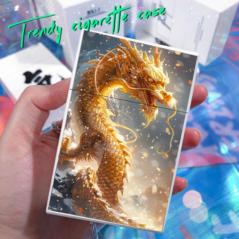 2025 New Creative Dragon Plastic Moisture-proof Cigarette case 20PCS Capacity For 8MM Cigarette box Holder Fashion Smoking Tool
