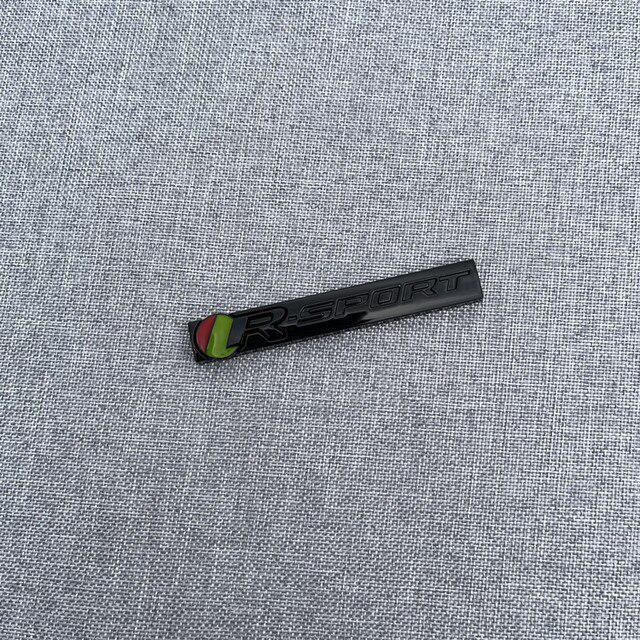 S Logo R Logo for Jaguar XF XE XJL R-SPORT Metal Car Emblem Badge Sports Tail Logo Leaf Plate Sticker