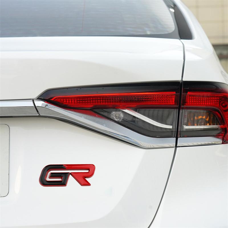 1Pc Car GR Logo Emblem Badge Stickers Decals Labeling For GR Sport Gazoo Racing Yaris Corolla Hilux Supra C-HR 86 Accessories