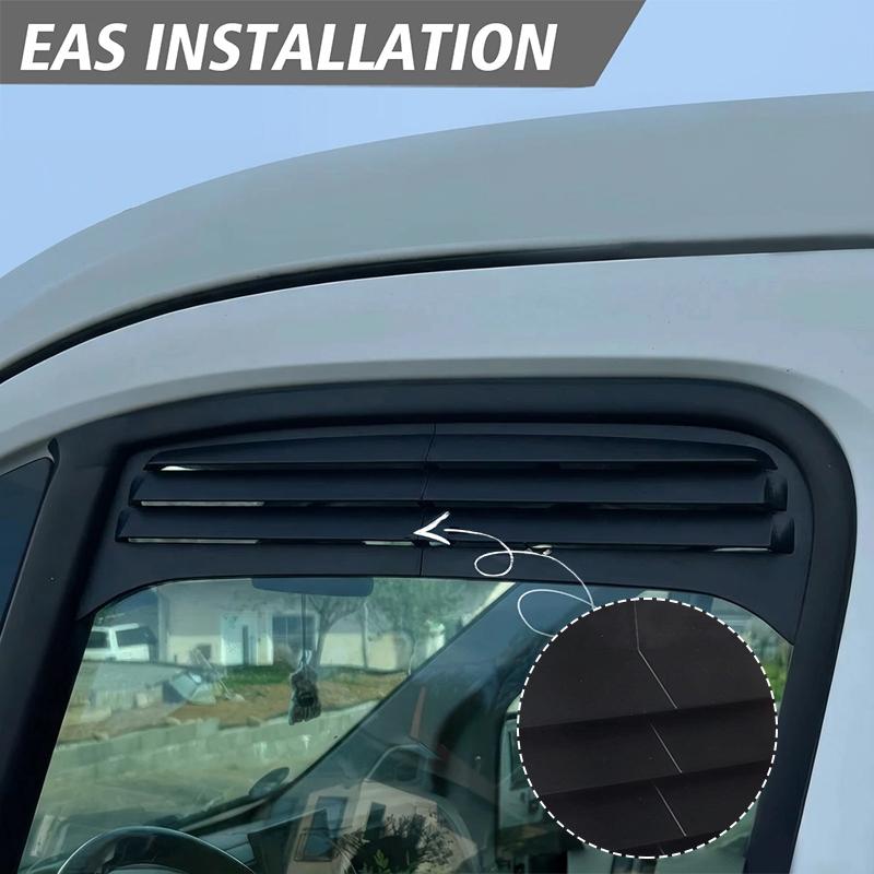 Caravan Window Rain Ventilation Cover Dustproof Flyscreen Mesh Air Flow Louvered Grille for Fiat Ducato Peugeot Boxer Vehicle