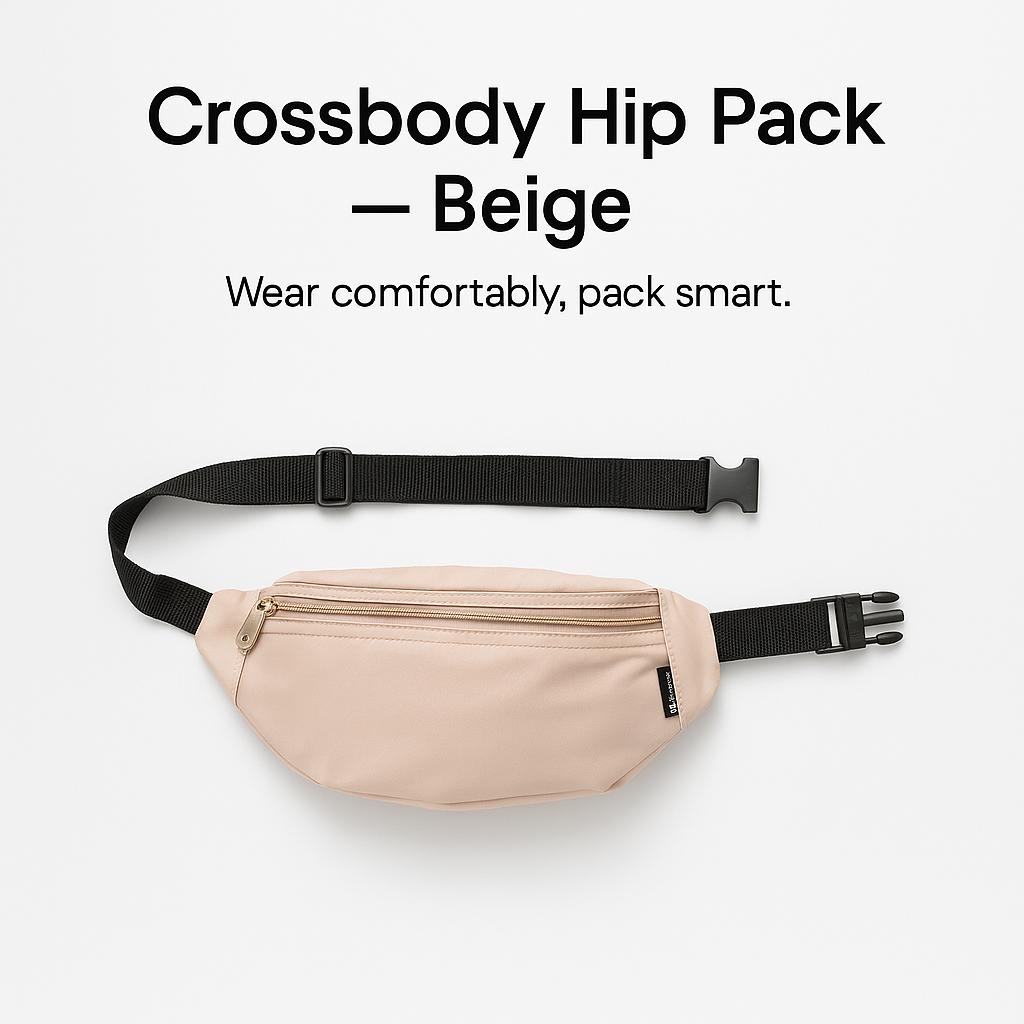 Crossbody & Waist Pack - Beige
