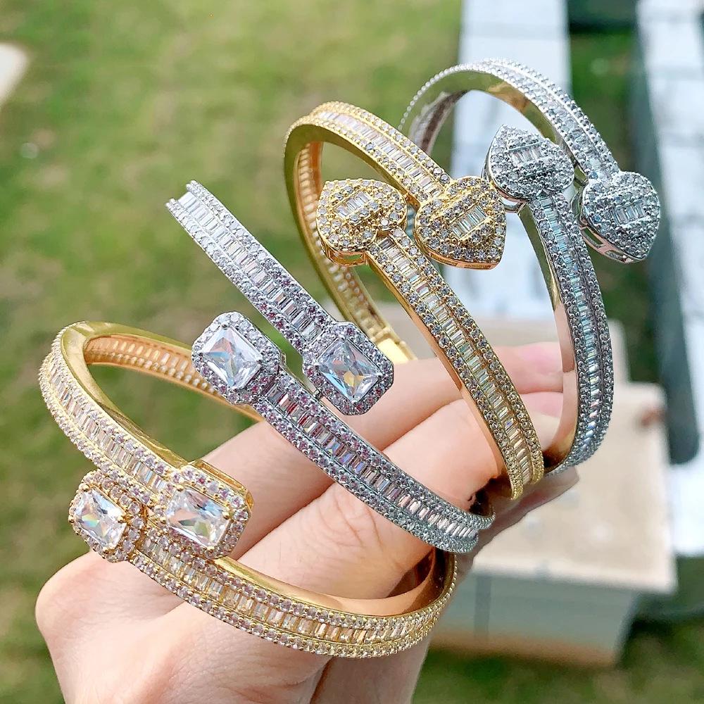 Zircon Gold & Silver Hip Hop Bracelet - Unisex European & American Trend