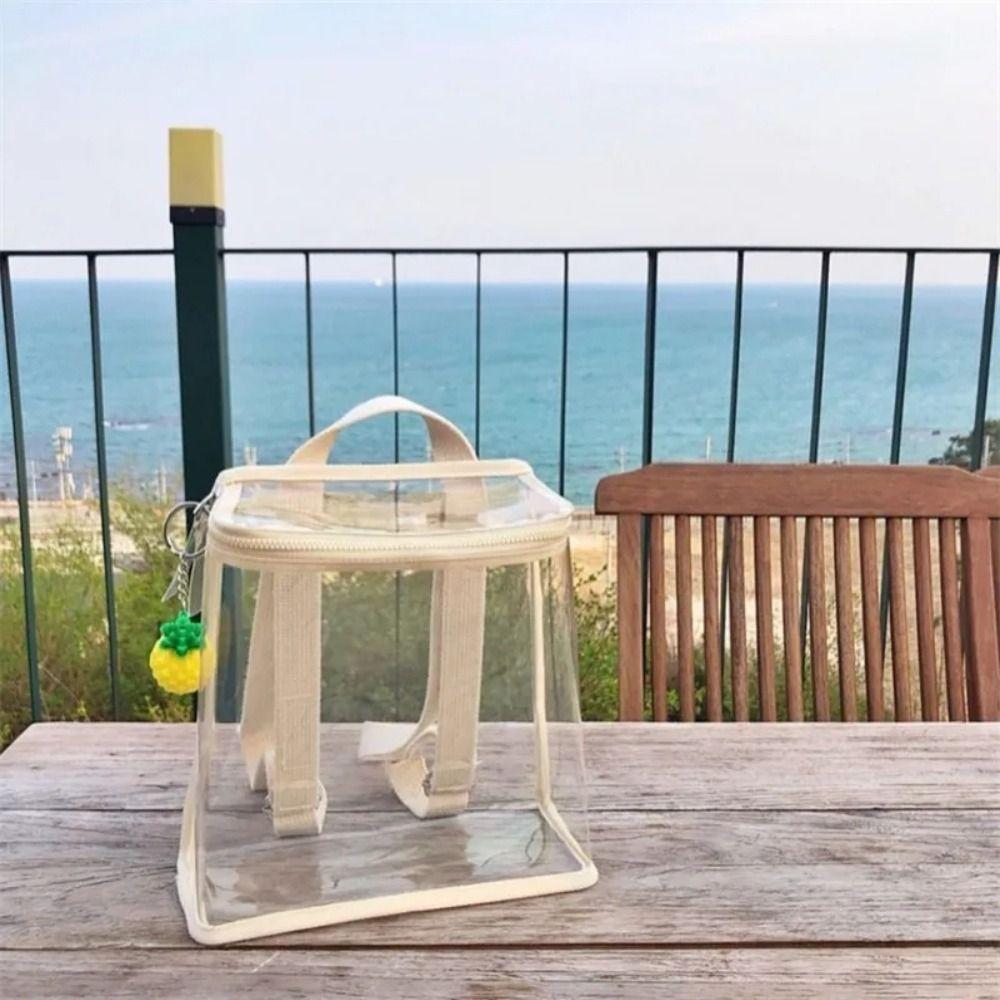 PVC Organizer Clear Kids Backpack Visible Beach Waterproof Backpack  for Outdoor Sports
