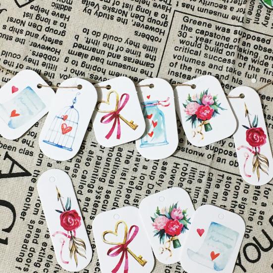 50 Pcs Gift Hanging Apply Decorations Labels Easy To Exquisite Workmanship Paper Hanging Tag Pendant