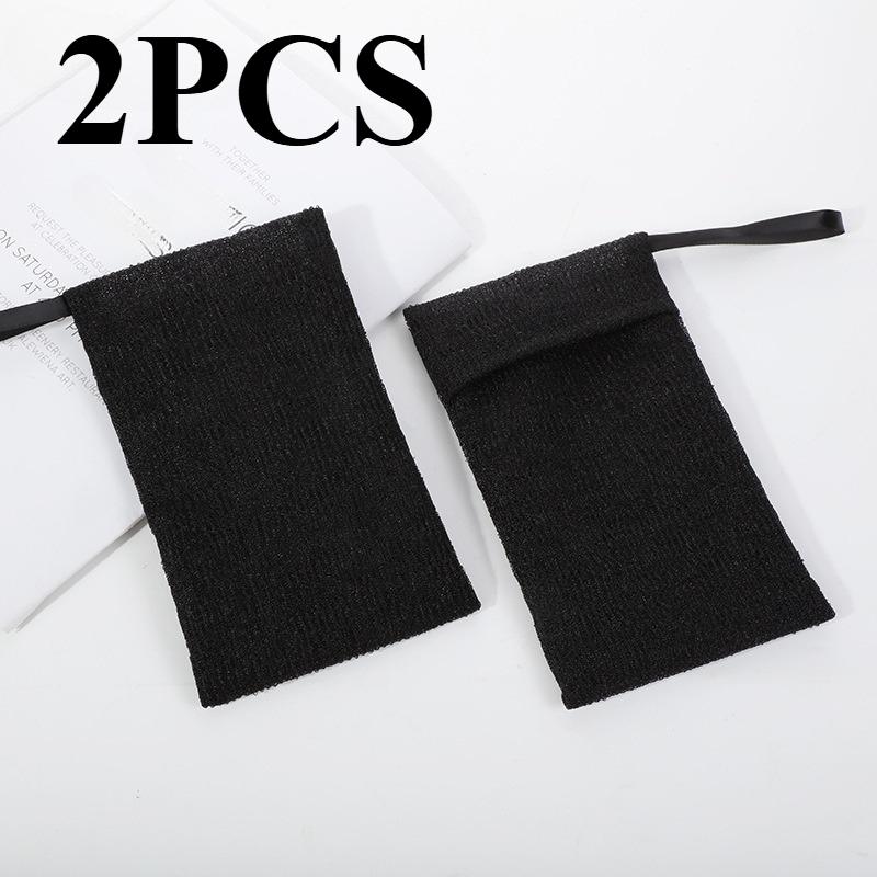 2PCS Soap Bag, Foaming Net, Cleaning Foam Net Bag with Lanyard, Shower Foam Bath Soap Net, Skin Exfoliating Soap Bag