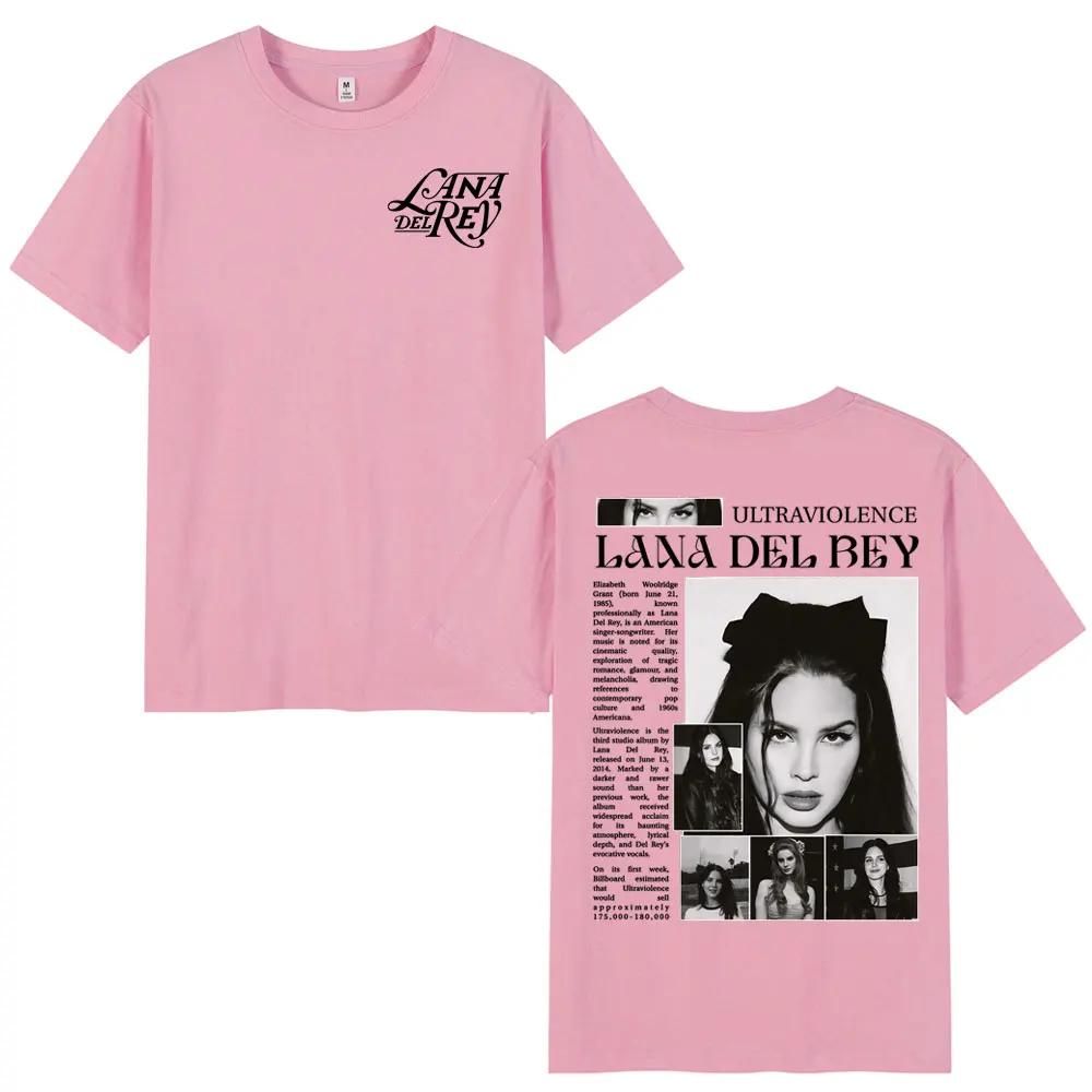 

Singer Lana Del Rey T Shirts Unisex Women Clothing Cotton Short Sleeve Oversized T Shirt Fashion Harajuku Tshirt Streetwear 4XL