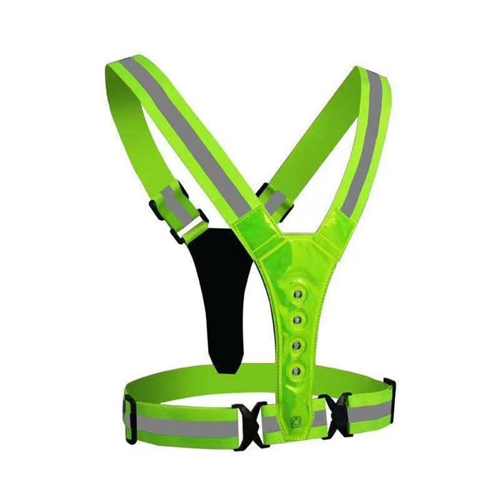 Kids Adults Engineer Worker High Visibility Vest Cycling LED Running Reflective Safety Vest
